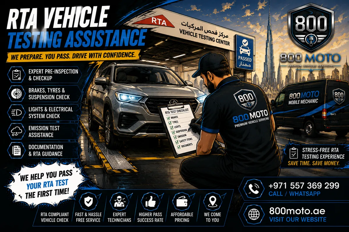 RTA Vehicle Testing Assistance